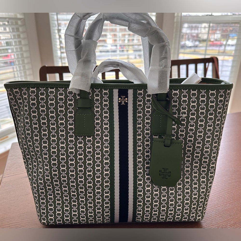 Tory Burch Gemini Link Canvas Small Tote